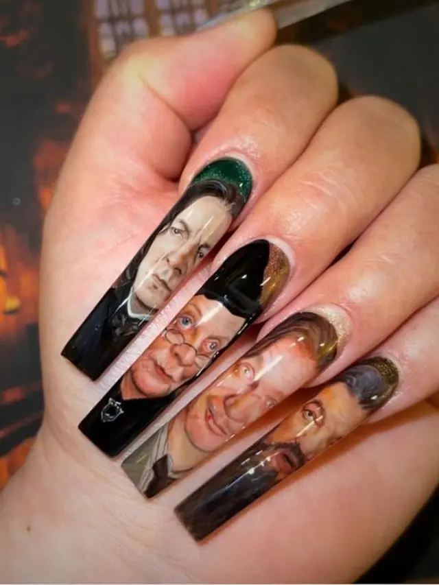 7 Potret Nail Art dengan Gambar Artis dan Tokoh Terkenal Ini Detailnya Mengagumkan