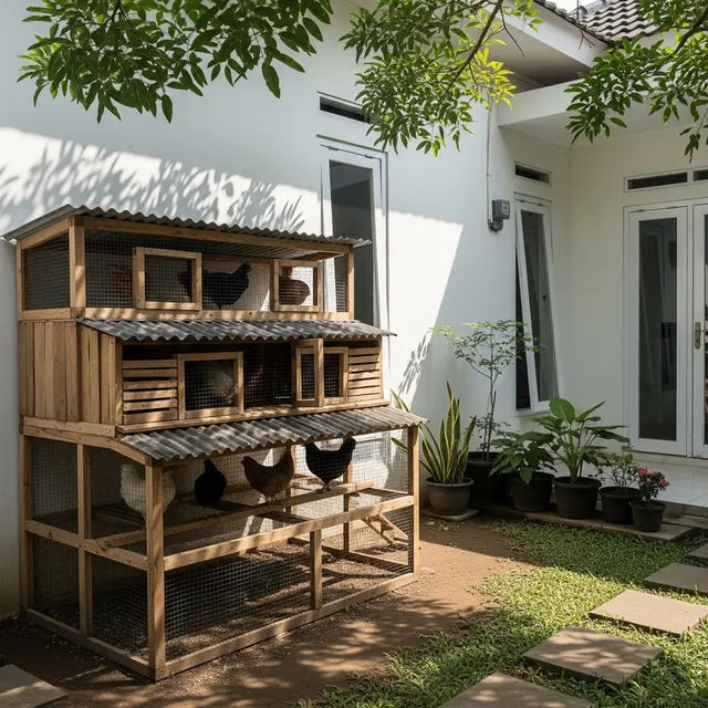 9 Ide Kandang Ayam Estetik dari Kayu Bekas yang Tetap Kokoh dan Murah