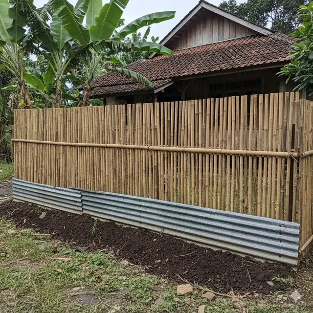 Desain Pagar Rumah di Pedesaan yang Anti Ular