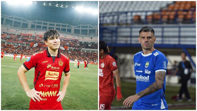 Gelandang Persija Jakarta, Ryo Matsumura dan playmaker Persib Bandung, Tyronne del Pino.