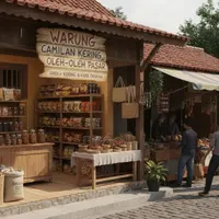 Tempat Jajanan Rumah di Sekitar Pasar Tradisional/Gemini AI