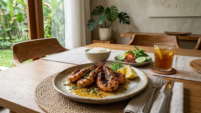 Resep Udang Panggang Saus Lemon Butter, Praktis dengan Rasa Gurih dan Segar