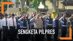 Guna mengantisipasi sidang sengketa Pilpres di Mahkamah konstitusi di Jakarta Polrestabes surabaya mengarahkan 300 personel gabungan untuk mengamankan Kota Surabaya. Pengamanan meliputi obyek vital, kantor KPU dan Bawaslu Kota dan Provinsi