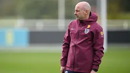 Tren performa The Three Lions sedang bagus bersama pelatih interim Lee Carsley. Jika mengalahkan Yunani, maka Timnas Inggris menang pada tiga laga berturut-turut. (AFP/Paul Ellis)