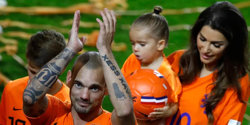 Suasana Haru Perpisahan Wesley Sneijder dengan Timnas Belanda