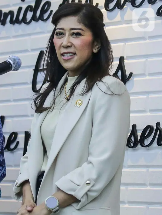 Menurut Meutya Hafid, Kemkomdigi dan OJK telah sepakat untuk memperkuat pengembangan regulasi yang responsif terhadap pengembangan teknologi. (Liputan6.com/Herman Zakharia)