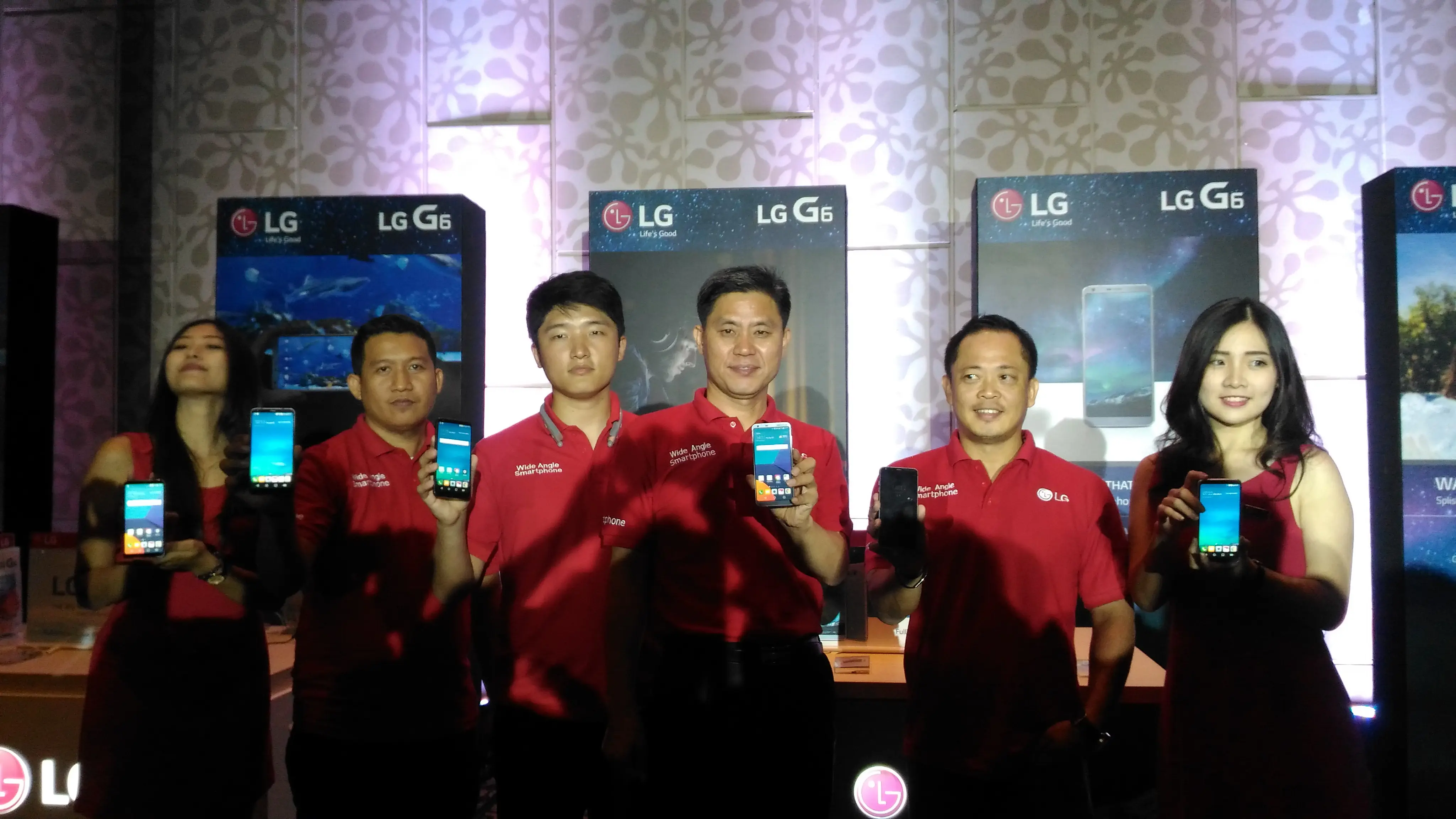 Peluncuran LG G6 di Jakarta, Kamis (20/4/2017). (Liputan6.com/Agustinus M Damar)