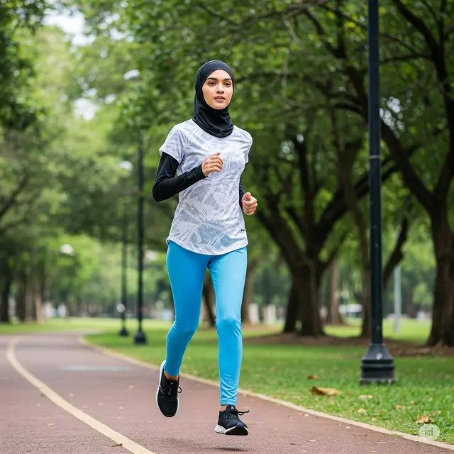 12 Inspirasi Outfit Lari Hijab yang Nyaman dan Stylish untuk Hijabers Aktif