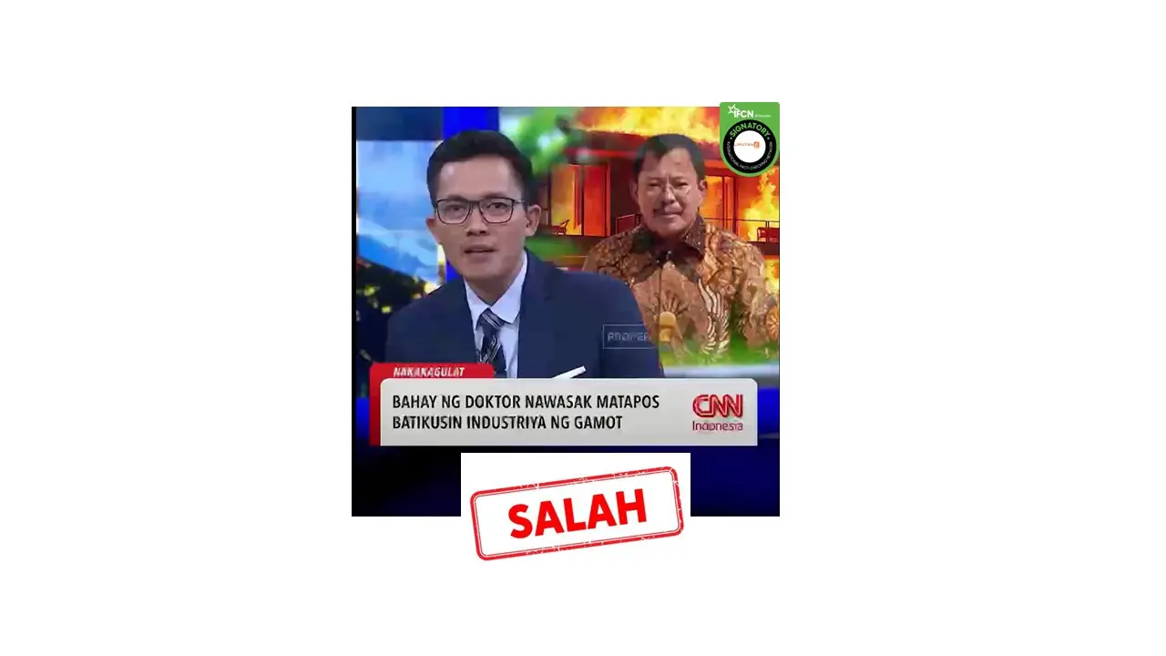 Cek fakta kebakaran rumah dr Terawan