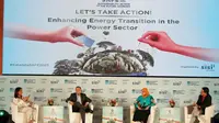 Diskusi panel bertajuk Enhancing Energy Transition in the Power Sector, pada acara Katadata Sustainability Action for Future Economy (SAFE) 2023 di Hotel Indonesia Kempinski, Jakarta, Selasa (26/9/2023). (Ist)