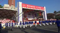 Atraksi dalam peringatan Hari Kemerdekaan Taiwan ke-108. (Liputan6.com/Teddy Tri Setio Berty)