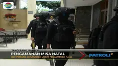 Petugas gabungan lakukan penyisiran di sejumlah gereja di Tanah Air untuk pengamanan jelang misa Natal nanti malam.