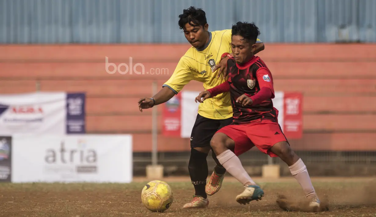 Brigade Beringin berhasil menjadi juara Turnamen Football For Peace dengan kemenangan 5-0 atas Unckle FC. (Bola.com/Vitalis Yogi Trisna)