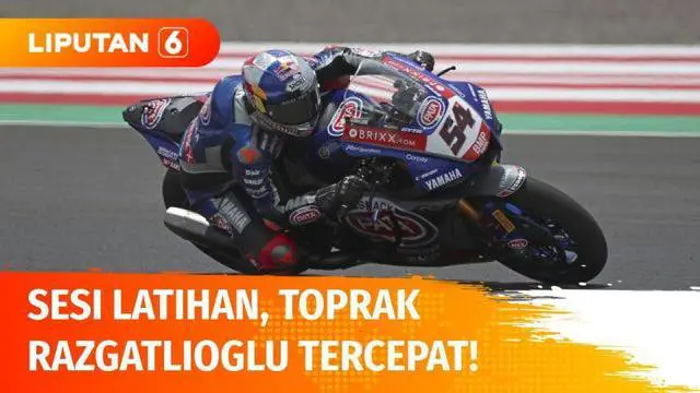 Toprak Razgatlioglu sukses tampil dengan baik dan jadi yang tercepat dalam sesi latihan bebas World Superbike di Sirkuit Mandalika. Sementara Jonathan Rea di urutan kedua dengan selisih 0,174 detik.