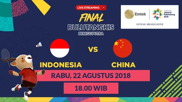 Final Bulutangkis Beregu Putra