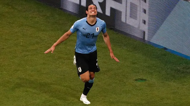 Dua Gol Cavani Antar Uruguay Lolos 8 Besar Piala Dunia 2018