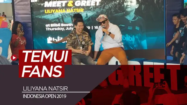 Berita video Liliyana Natsir (Butet) menemui fans dalam acara meet and greet di Indonesia Open 2019.
