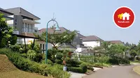 Suasana perumahan Rancamaya Golf Estate