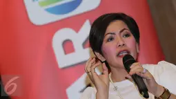 Harsiwi Achmad, Managing Director Indosiar memberikan penjelasan saat acara  jumpa pers Dangdut Academy 3 di Jakarta, (20/01). Dangdut Academy 3 siap lahirkan "The Next Dangdut Superstar" yang akan tayang live di Indosiar. (Liputan6.com/Herman Zakharia)