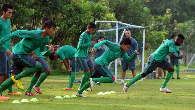 Intip, Latihan Akhir Garuda Muda Jelang Kualifikasi Grup H Piala Asia 2016 