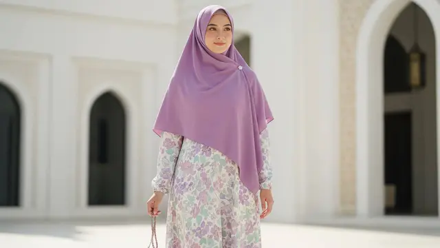 Model Gamis Elegan untuk Majelis Taklim