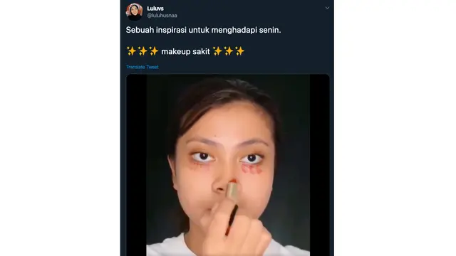 Ramai Tutorial Makeup Sakit untuk Hadapi Hari Senin