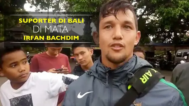 Suporter di Bali di Mata Irfan Bachdim