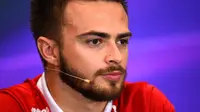 Will Stevens of Great Britain and Manor Marussia looks on at a press conference during previews to the Formula One Grand Prix of Mexico at Autodromo Hermanos Rodriguez on October 29, 2015. Lars Baron / GETTY IMAGES NORTH AMERICA / AFP