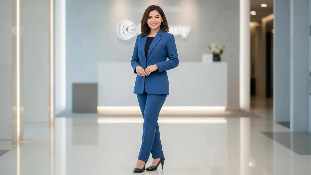 Model Baju Kerja Wanita Setelan Celana Panjang