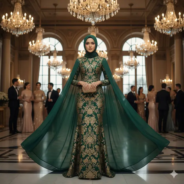 7 Model Dress Brokat Panjang, Anggun dan Elegan untuk Berbagai Acara di 2025