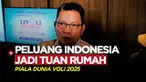 Berita video Indonesia berpeluan menjadi tuan rumah ajang Piala Dunia Voli Putra 2025 yang akan datang. Pihak FIVB sudah meninjau venue yang ditawarkan PBVSI.