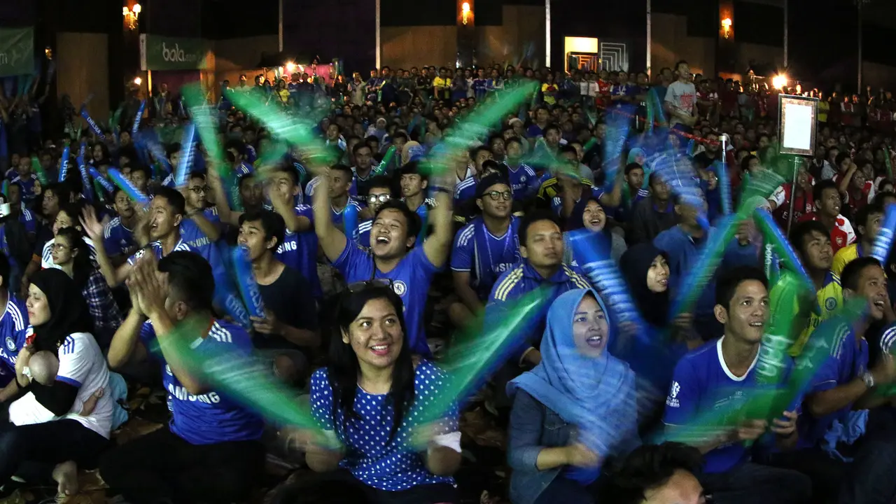 Kemeriahan Nonton Bareng Chelsea vs Arsenal Bersama Bola.com