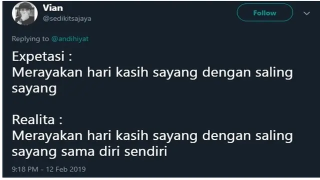 Ekspektasi vs Realita Valentine