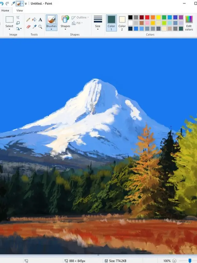 Pria Ini Buat Ilustrasi Hanya Pakai Microsoft Paint, 8 Hasilnya Keren Banget