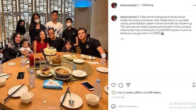 Vanessa Angel - Doddy Soedrajat (Foto: Instagram/@dodysoedrajat_1)