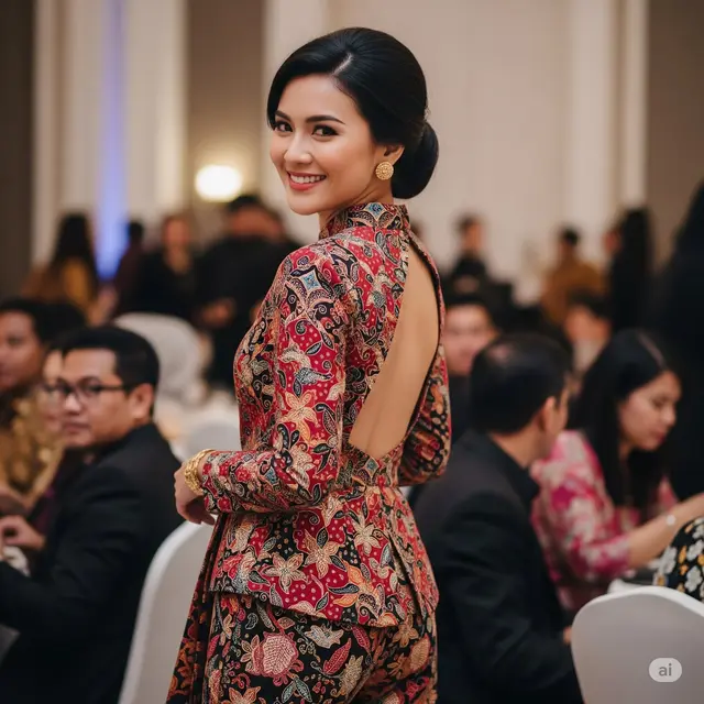 Model Batik Wanita Backless. Foto: Gemini
