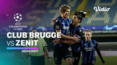 Berita video highlights matchday 5 Grup F Liga Champions 2020/2021 antara Club Brugge melawan Zenit St Petersburg yang berakhir dengan skor 3-0, Kamis (3/12/2020) dinihari WIB.