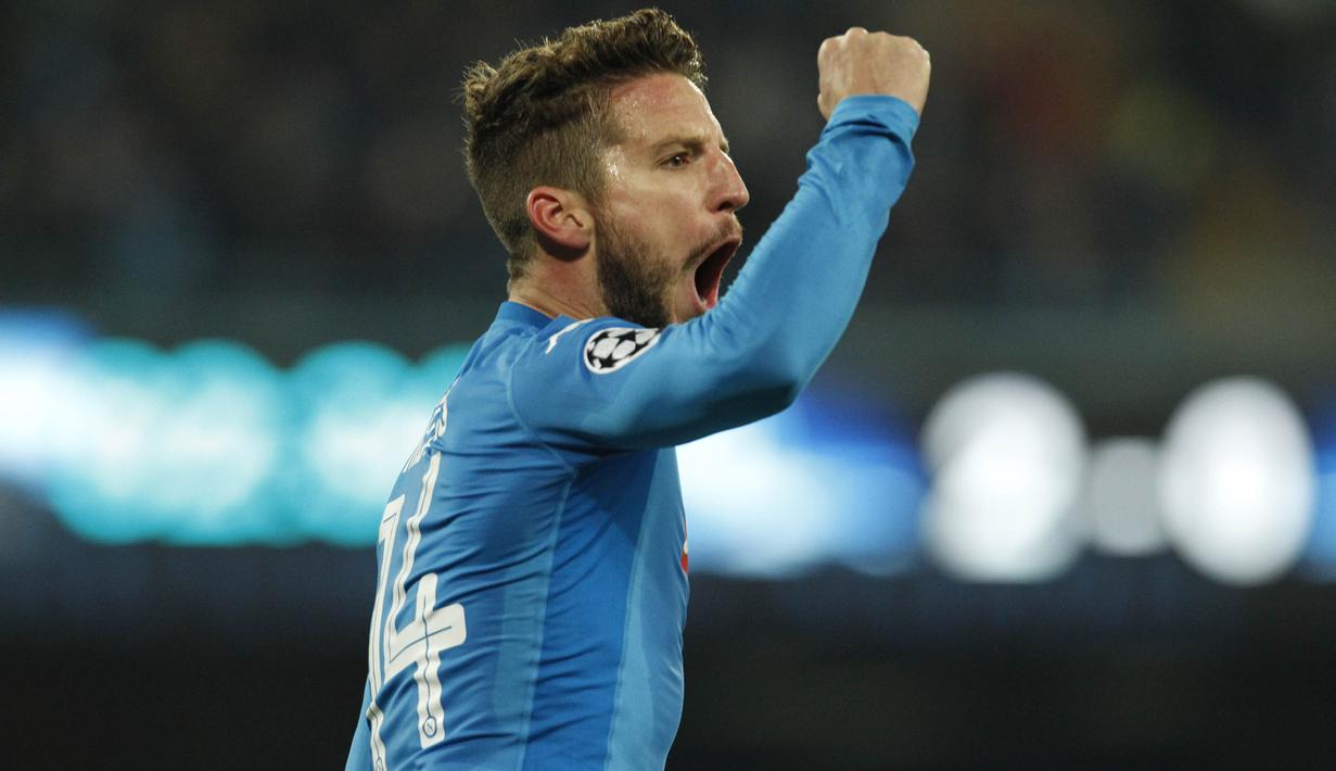 4. Dries Mertens (Napoli) - 10 Gol (3 Penalti). (AFP/Carlo Hermann)