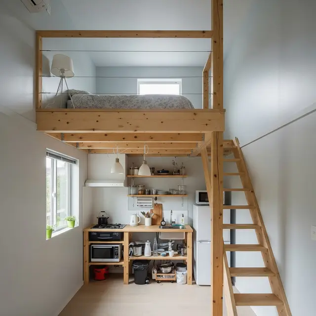 Ide Dapur Mezzanine di Rumah Mungil Hemat Biaya