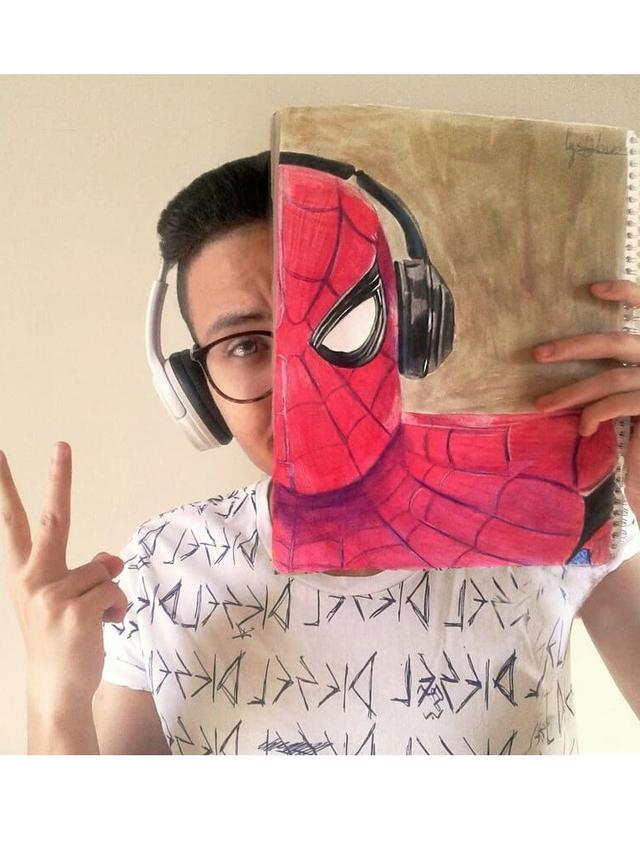 6 Potret Gabungan Wajah Manusia dan Lukisan Ini Keren