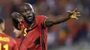 Romelu Lukaku. Striker Belgia ini juga tengah menjalani periode keduanya bersama mantan timnya, Chelsea di Liga Inggris musim ini. Bersama Timnas Belgia ia menjadi top skor dengan mencetak 68 gol dari 101 laga, unggul dari Eden Hazard di posisi kedua yang baru mengoleksi 33 gol. (AFP/John Thys)