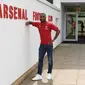 Striker anyar Arsenal Alexandre Lacazette. (twitter.com/Arsenal)