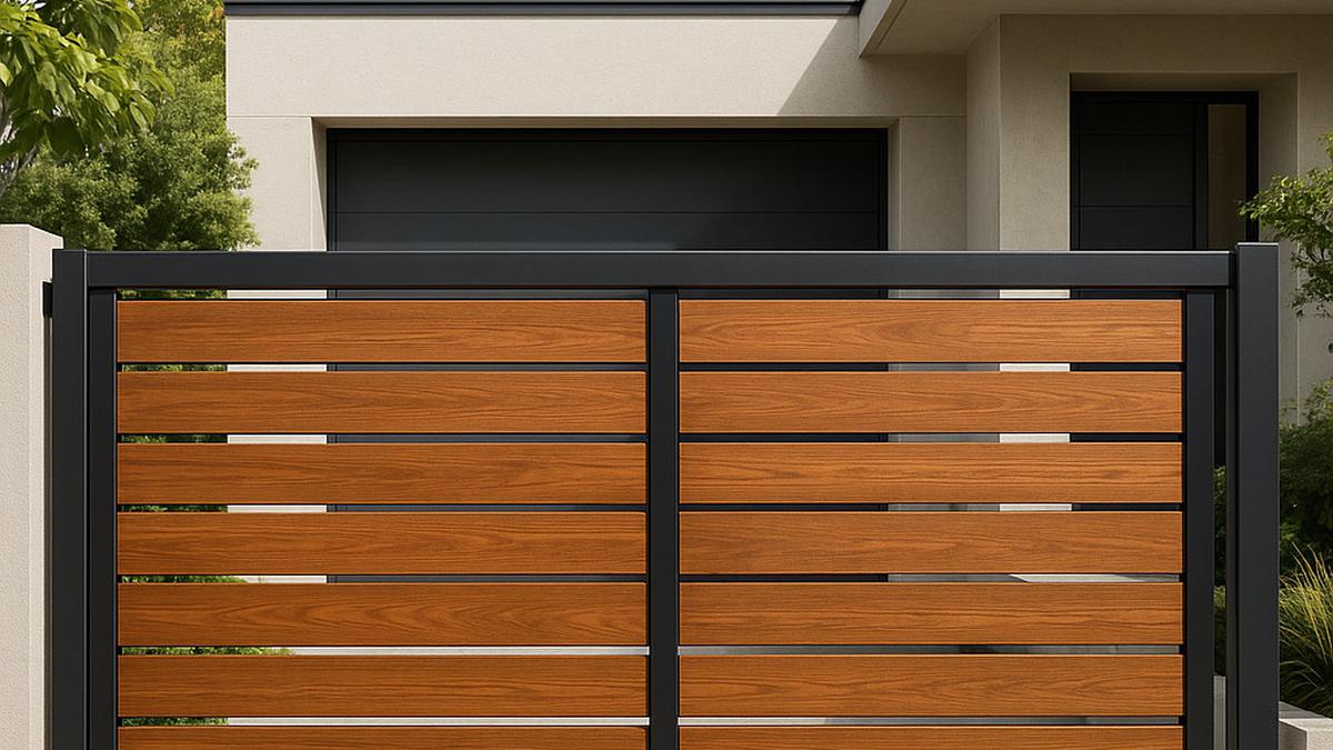 15 Model Pintu Pagar Dorong Minimalis Modern Populer di 2025, Elegan dan Fungsional