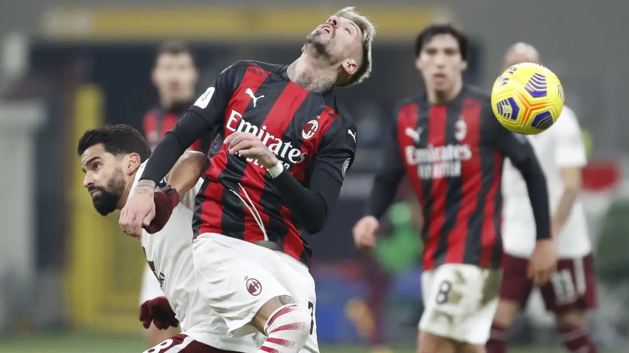 Coppa Italia AC Milan vs Torino
