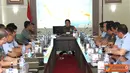 Citizen6, Cilangkap: Asops Panglima TNI Mayor Jenderal TNI Hambali Hanafiah melepas Kontingen Bola Voli TNI ke Teheran Iran, bertempat di Mabes TNI Cilangkap Jakarta, Jumat (31/8). (Pengirim: Badarudin Bakri)
 