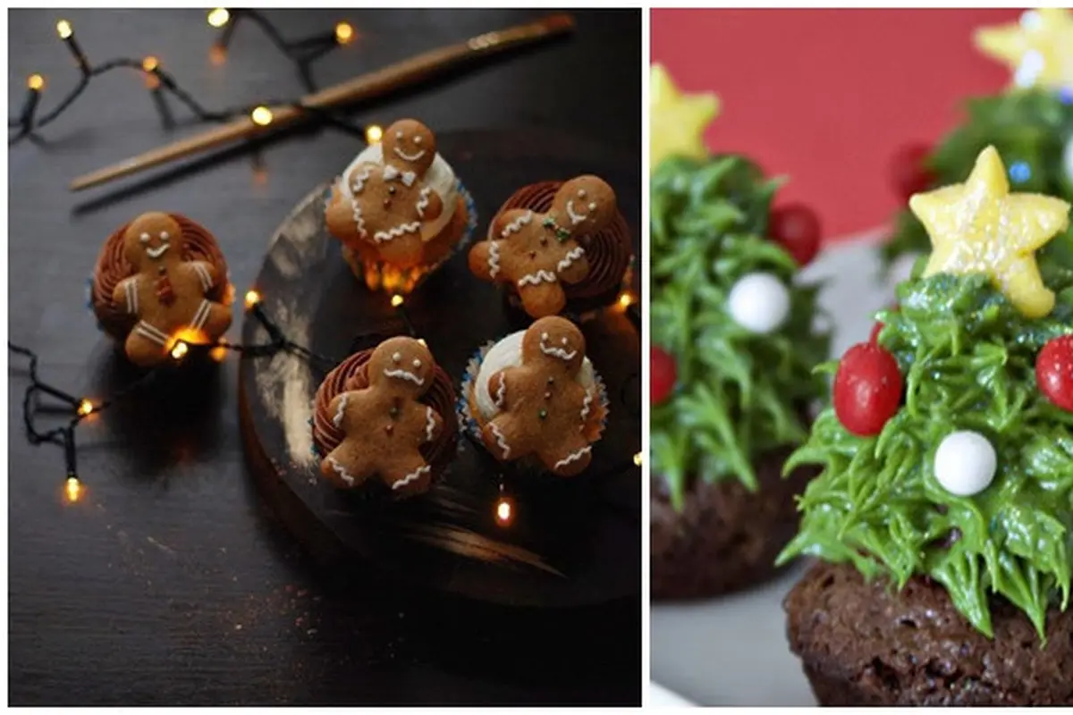 6 Potret Cupcakes Tema Natal Ini Unik,