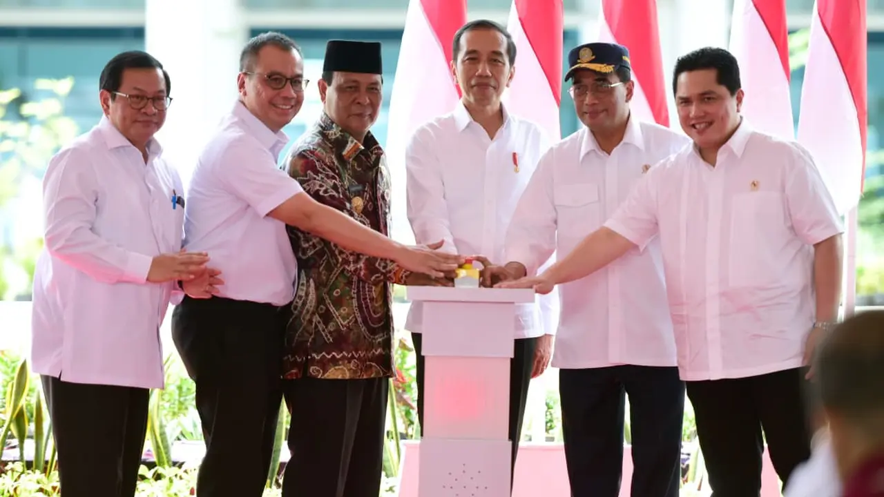 Peresmian Terminal Baru Bandara Syamsudin Noor oleh Presiden Jokowi