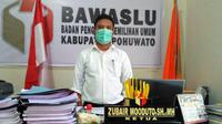 Mantan Ketua Badan Pengawas Pemilihan Umum (Bawaslu) Kabupaten Pohuwato, Zubair Mooduto