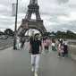 Pemain Liverpool Mohamed Salah Liburan di Paris. (dok.Instagram @mosalah/https://www.instagram.com/p/BWdQ-Wnl0LH/Henry)