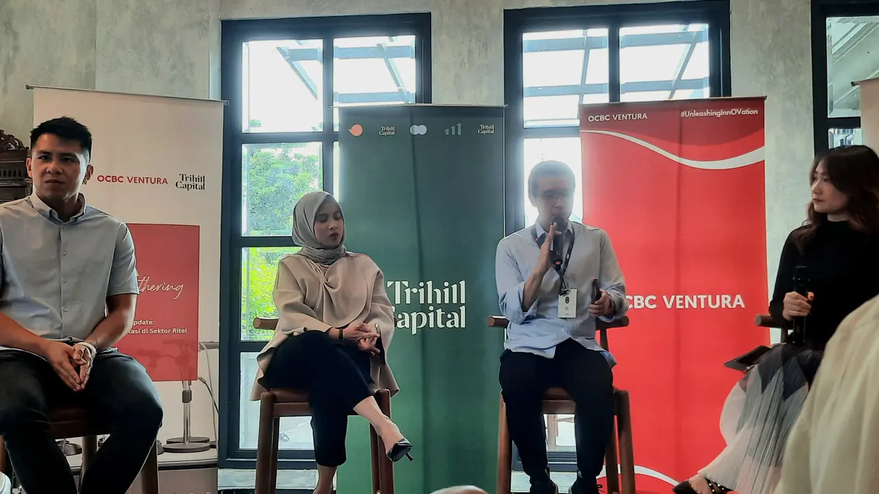 Media Conference Ocbc, Init-6 dan Trihill Capital (Liputan6.com/Elyza Binta Chabibillah)